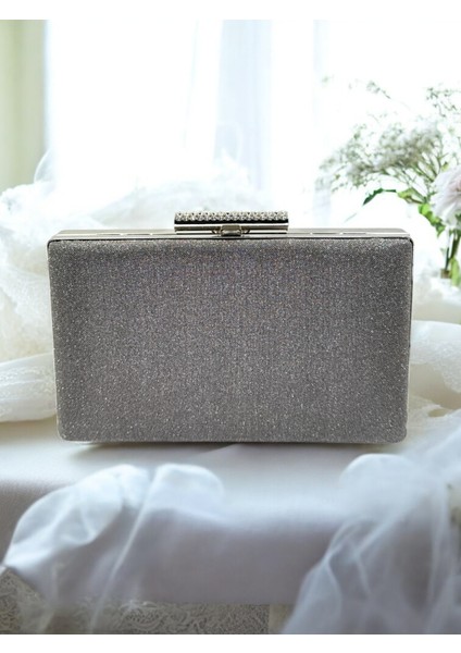 Antrasit Gri Platin Renk Taş Sim Dökülmeyen Sim Kadın Abiye Çanta Düğün Nişan Mezuniyet fiyatları