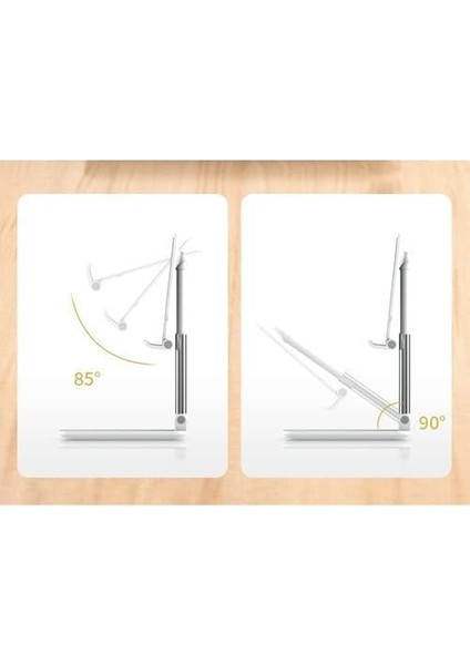 Katlanabilir Teleskopik Masaüstü Telefon & Tablet Tutucu Yeşil Renk | Ayarlanabilir Yükseklik & Açı fiyatları