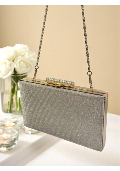 Nokta Desenli Altın Gold Dore Renk Kadın Abiye Çanta Düğün Nişan Mezuniyet indirimleri