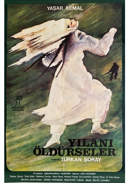 Yılanı Öldürseler Film Afişi - Yaşar Kemal'in Romanından Türkan Şoray 1981 Orijinal Film Afişi