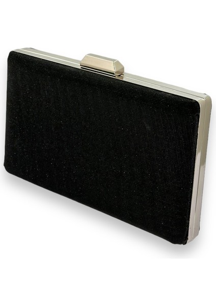 Siyah Renk Lazer Desenli Dökülmeyen Simli Abiye Çanta Gece Çantası Kına Düğün Nişan fiyatları