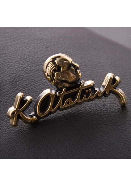 shop Atatürk Imzalı Yaka Rozet-Sarı