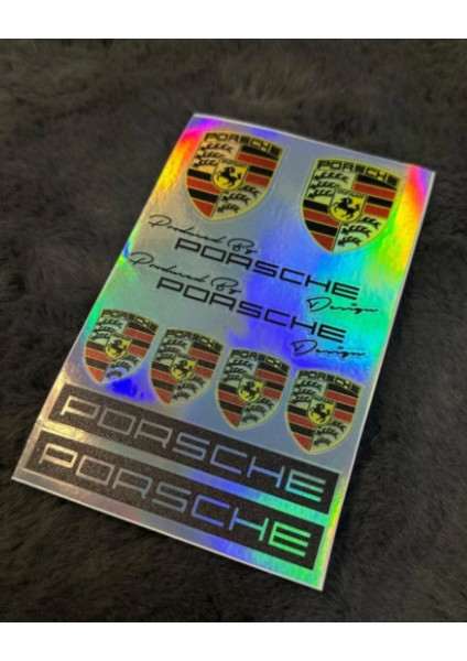 Porsche Hologram Sticker 6'lı Premium Paket