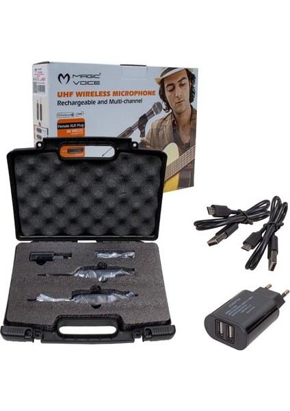 MV-19587 Uhf Kablosuz Enstrüman Ses Aksesuarı modelleri