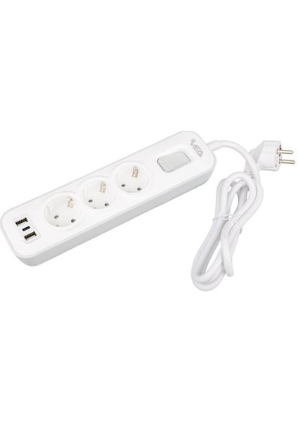 VE-NOVA103U A Class 3'lü 2 Usb'li Anahtarlı 1.5 Metre Akım Korumalı Priz modelleri