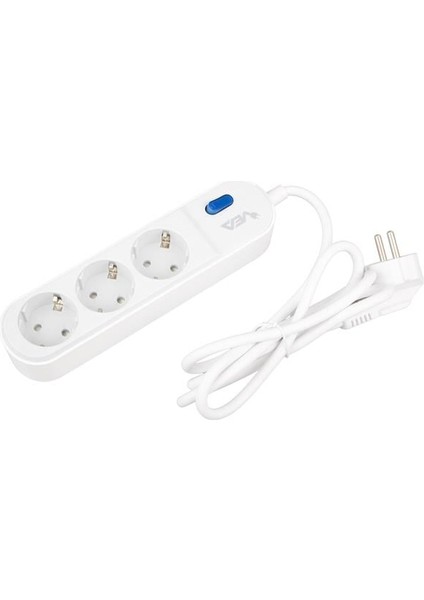 VE-VEGA103 A Class 3'lü Anahtarlı 1.5 Metre Akım Korumalı Priz modelleri