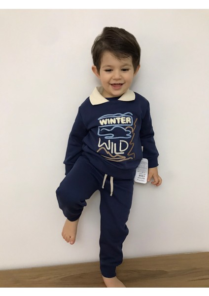 Erkek Çocuk Sweatshirt Eşofman Takımı Erkek Çocuk Alt Üst Takım Çocuk Alt Üst Giyim Lacivert Çocuk Eşofman Takımı fiyatları