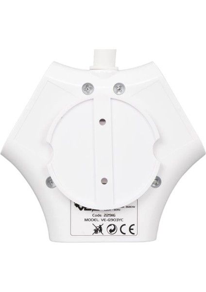 VE-G903YC 3'lü Usb+ Type-C Girişli Anahtarlı 1.5 Metre Grup Priz fırsatları