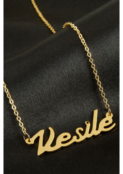 shop Vesile Isimli Kolye -Sarı