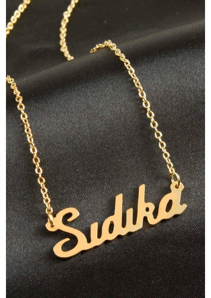 shop Sıdıka Isimli Kolye -Sarı