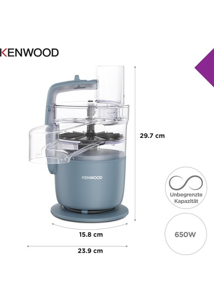 Multipro Go FDP22.130GY 650W Kompakt Mutfak Robotu – 1,3l Hazne, Rendeleme & Yoğurma fiyatları