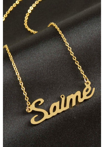 shop Saime Isimli Kolye -Sarı