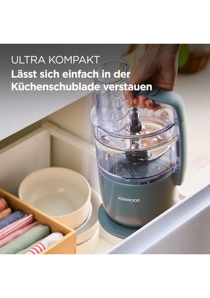 Multipro Go FDP22.130GY 650W Kompakt Mutfak Robotu – 1,3l Hazne, Rendeleme & Yoğurma fırsatları