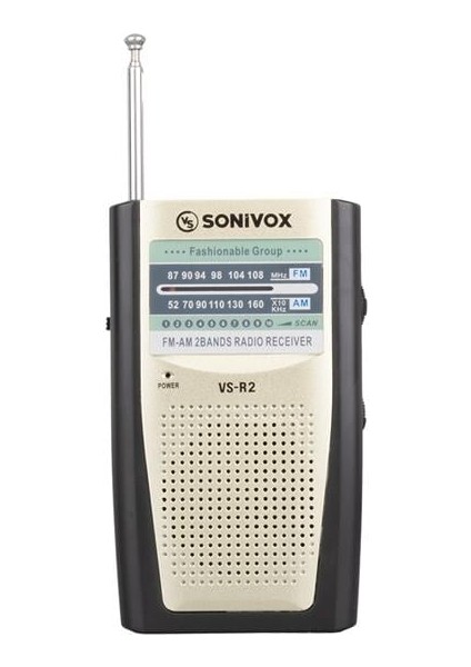 Vs-R2 Analog Radyo Krem Renk