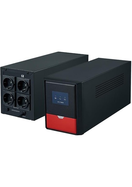 AD-2000 2000VA 12V9AHX2 Ups Kesintisiz Güç Kaynağı Line - Interaktif (430X210X235MM)