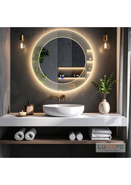 Zenith Günışığı Led'li Lazer Kumlamalı Lavabo & Banyo Aynası (Dokunmatik Sensörlü) fiyatları