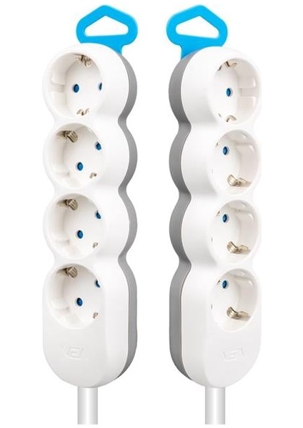 VE-2S4N 4'lü 1.5 Metre Kablolu Grup Priz fiyatları