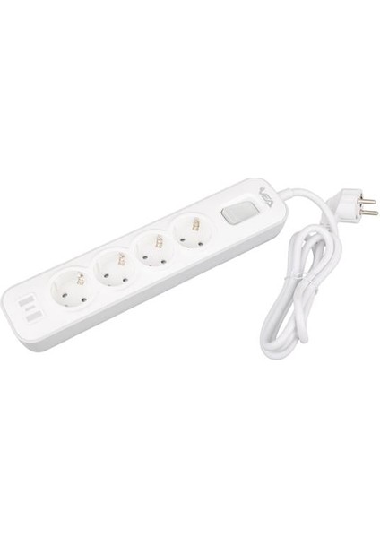 VE-NOVA104 A Class 4'lü Anahtarlı 1.5 Metre Grup Priz modelleri