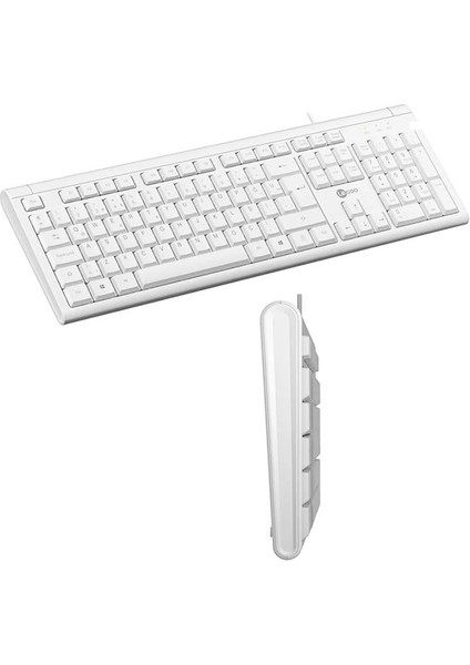 Lenovo Lecoo KB101 USB Kablolu Beyaz Türkçe Q Klavye fırsatları