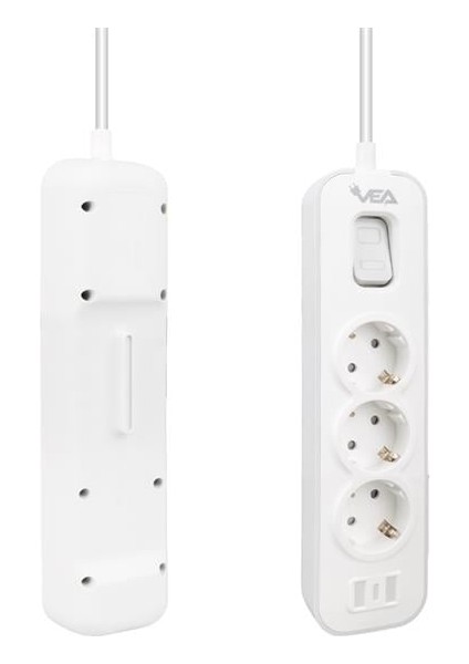 VE-NOVA103 A Class 3'lü Anahtarlı 1.5 Metre Akım Korumalı Priz fiyatları