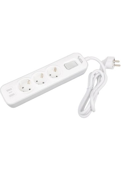 VE-NOVA103 A Class 3'lü Anahtarlı 1.5 Metre Akım Korumalı Priz modelleri