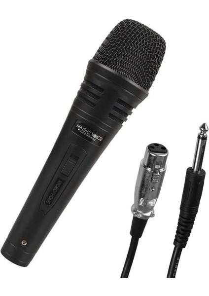 MV-1310 Dinamik Profesyonel Kablolu El Mikrofonu Xlr Girişli Alüminyum (5 Metre Kablolu)