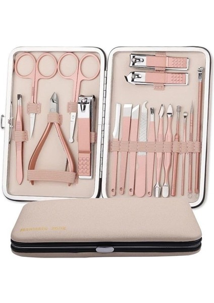 SN-27097 Paslanmaz Çelik 18IN1 Profesyonel Manikür Tırnak Bakım Seti fırsatları