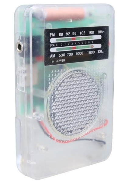 ST-821 Am-Fm Şeffaf Analog Hapishane Radyosu (88-108 Fm Frekans Aralığı)