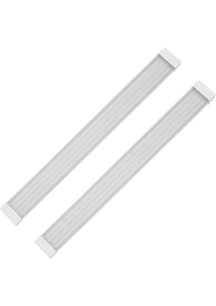 80W 120 cm Kristal Beyaz LED Bant Armatür 6500K 2'li Paket