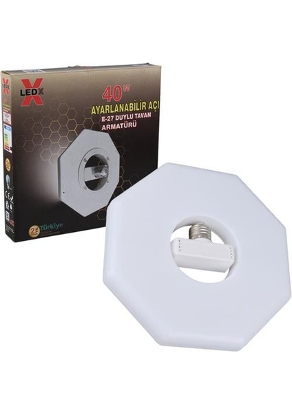 Al-Obgg 40 Watt Ayarlanabilir Açı E27 Duylu Beyaz Tavan Armatürü fırsatları