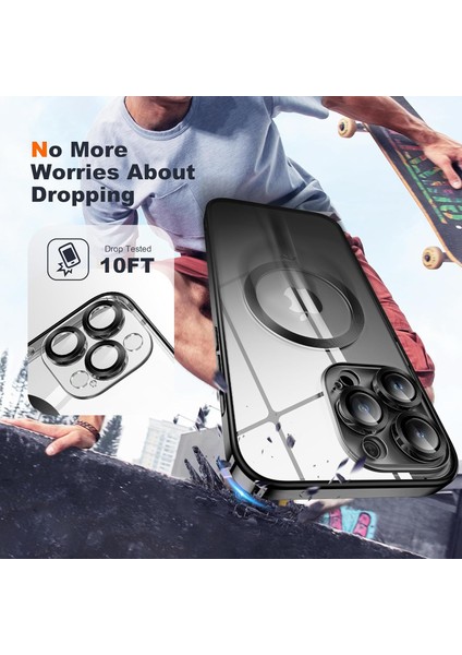 Samsung Galaxy A07 Kılıf Magsafe Wirelles Şarj Destekli Parlak Renkli Kenarlı Arkası Şeffaf Silikon Tam Kamera Lens Korumalı modelleri