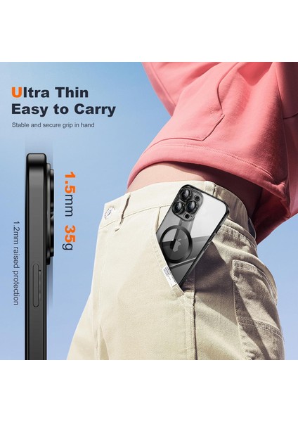 Samsung Galaxy A07 Kılıf Magsafe Wirelles Şarj Destekli Parlak Renkli Kenarlı Arkası Şeffaf Silikon Tam Kamera Lens Korumalı fırsatları