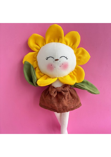 Bez Bebek Çiçek Lalu El Yapımı %100 Pamuk