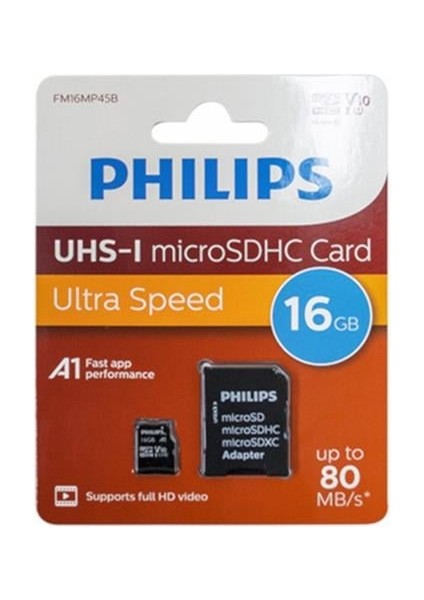 FM16MP45B/00 16GB CLASS10 Uhs-I U1 Tf Adaptörlü Micro Sdhc Hafıza Kartı