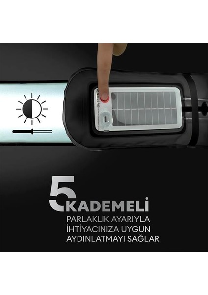 ZMR-385 Katlanır Şişirilebilir Beyaz Ledli Aydınlatma Tüpü USB ve Güneş Enerjisi Şarjlı Armatür modelleri
