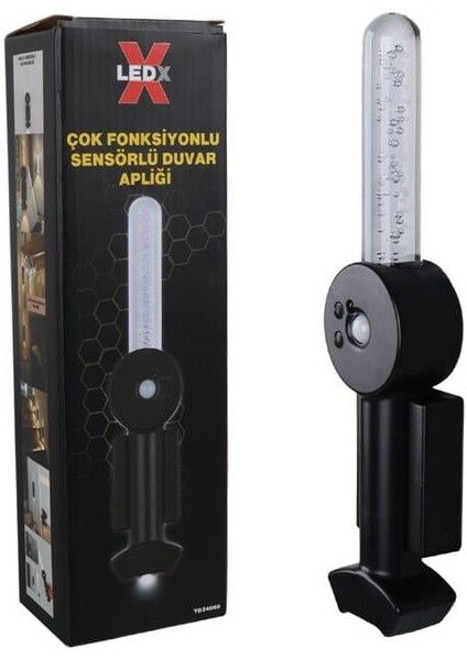 YD-24060 Mıktanıslı Rgb Renkli USB Şarjlı 800 Mah 3 Kademeli Işıklı Sensörlü Duvar Aplik fırsatları