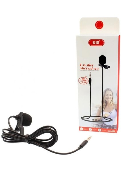 HL-5344 Siyah 3.5 mm 3 Boğumlu Aux Kablolu Yaka ve Youtuber Mikrofonu fiyatları