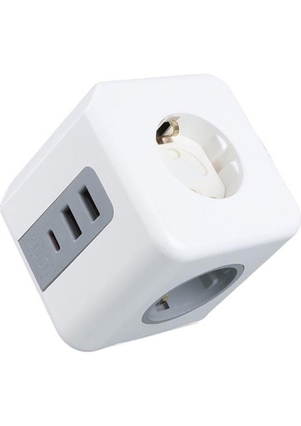 VE-23089 2x USB 1x Type-C 3'lü Çocuk ve Termal Korumalı Grup Priz modelleri