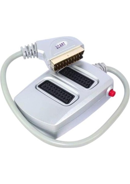 Scart Dağıtıcı 2 Li Silver Butonlu