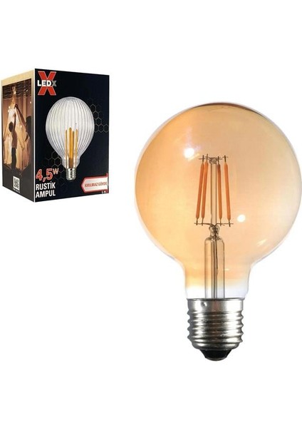 G-95 Kırılmaz Gövde 4,5 Watt Düz Rustik Ampul