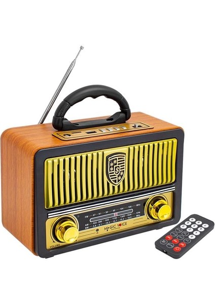 MV-112BT USB - Sd - Fm - Bluetooth Destekli Nostaljik Radyo