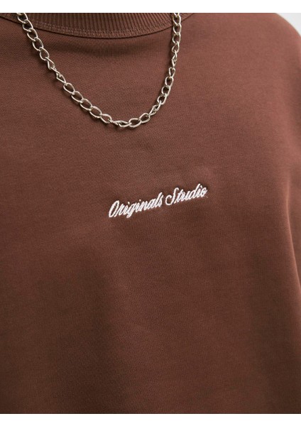 Jornorrebro Emb Sweat Crew Noos Deep Mahogany indirimleri