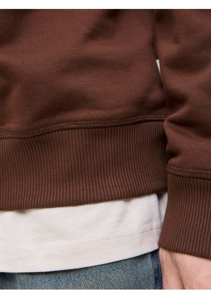 Jornorrebro Emb Sweat Crew Noos Deep Mahogany