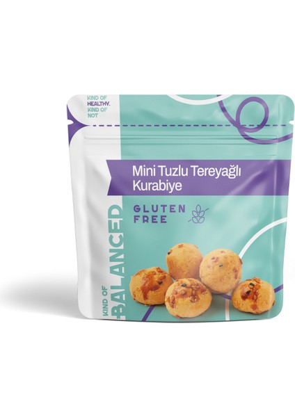 Glütensiz Mini Tuzlu Tereyağlı Kurabiye 50 gr