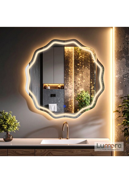 Envara Günışığı Led'li Lazer Kumlamalı Lavabo & Banyo Aynası (Dokunmatik Sensörlü) fiyatları