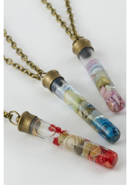 shop Sulu Çiçek Fanus Canlı Kolye-K fiyatları