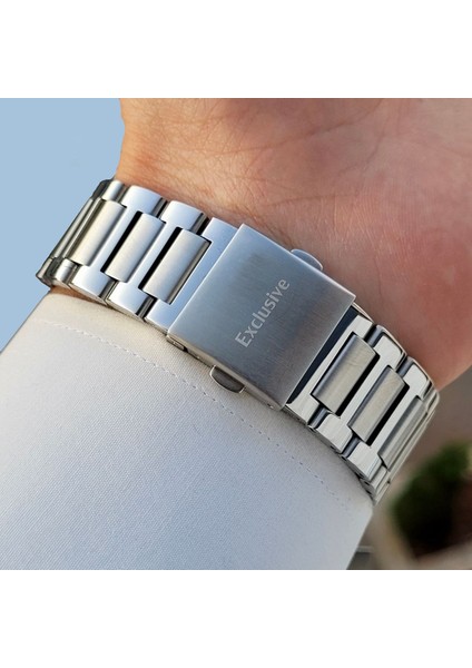 DKE.6.14031.2 Klasik Giyime Uygun Gümüş Siyah Yuvarlak Hafif Kibar Çelik Kordonlu Fonksiyonlu Erkek Kol Saati modelleri