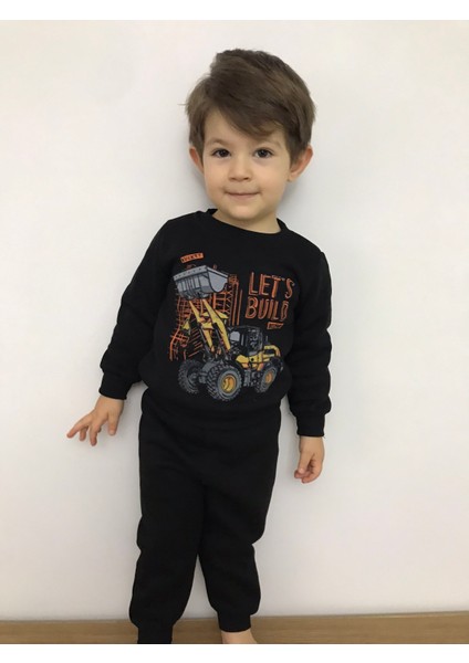 Erkek Çocuk Kepçe Desenli Alt Üst Takım Kepçeli Alt Üst Takım Modelleri Çocuk Eşofman Takımı fiyatları