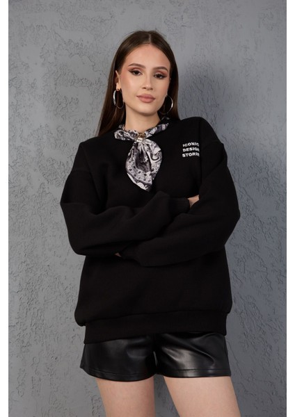 Fular Detaylı Oversize Sweatshirt fırsatları