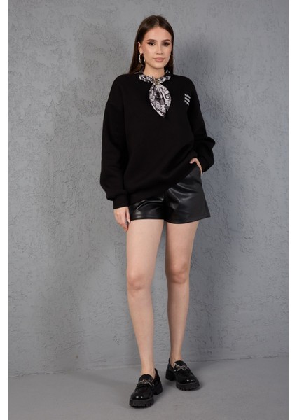 Fular Detaylı Oversize Sweatshirt indirimleri